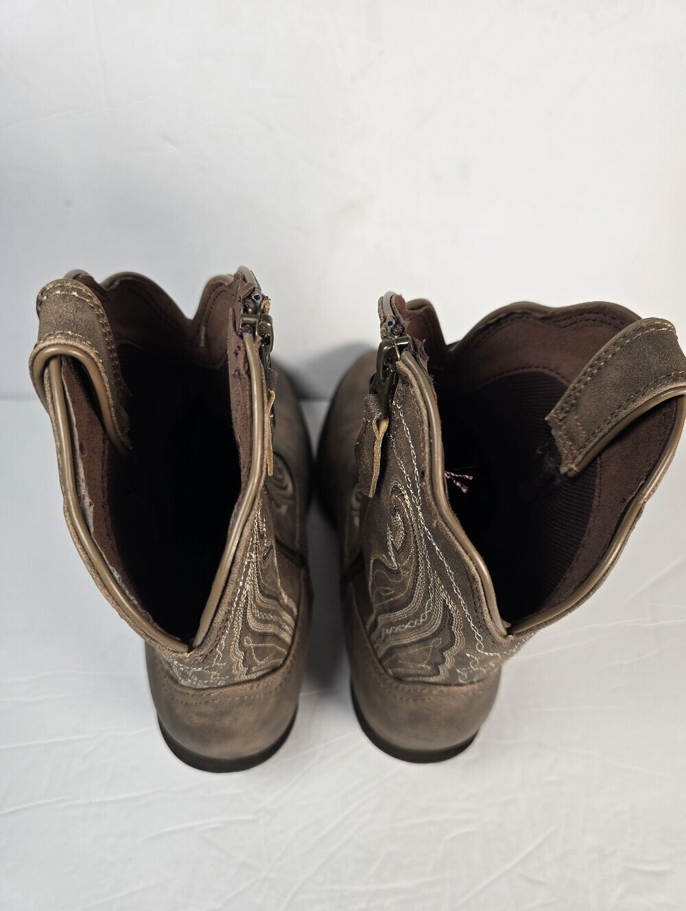 NWIB Durango Crush Women's Brown Leather Western Cowboy Boots Size 9 - Picture 7 of 11